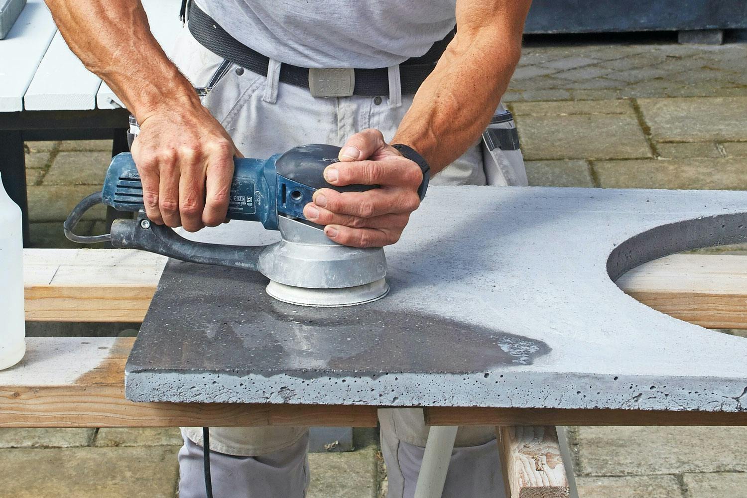 Polerad betong Slipa dig till en vacker betongyta